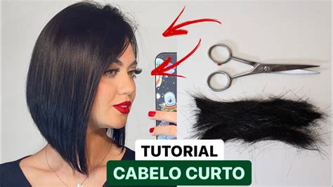 Cortando o cabelo sozinha em casa Chanel (Bob Curto).